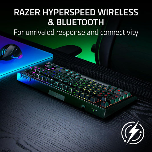 Razer BlackWidow V4 TKL HyperSpeed Teclado inalámbrico intercambi...