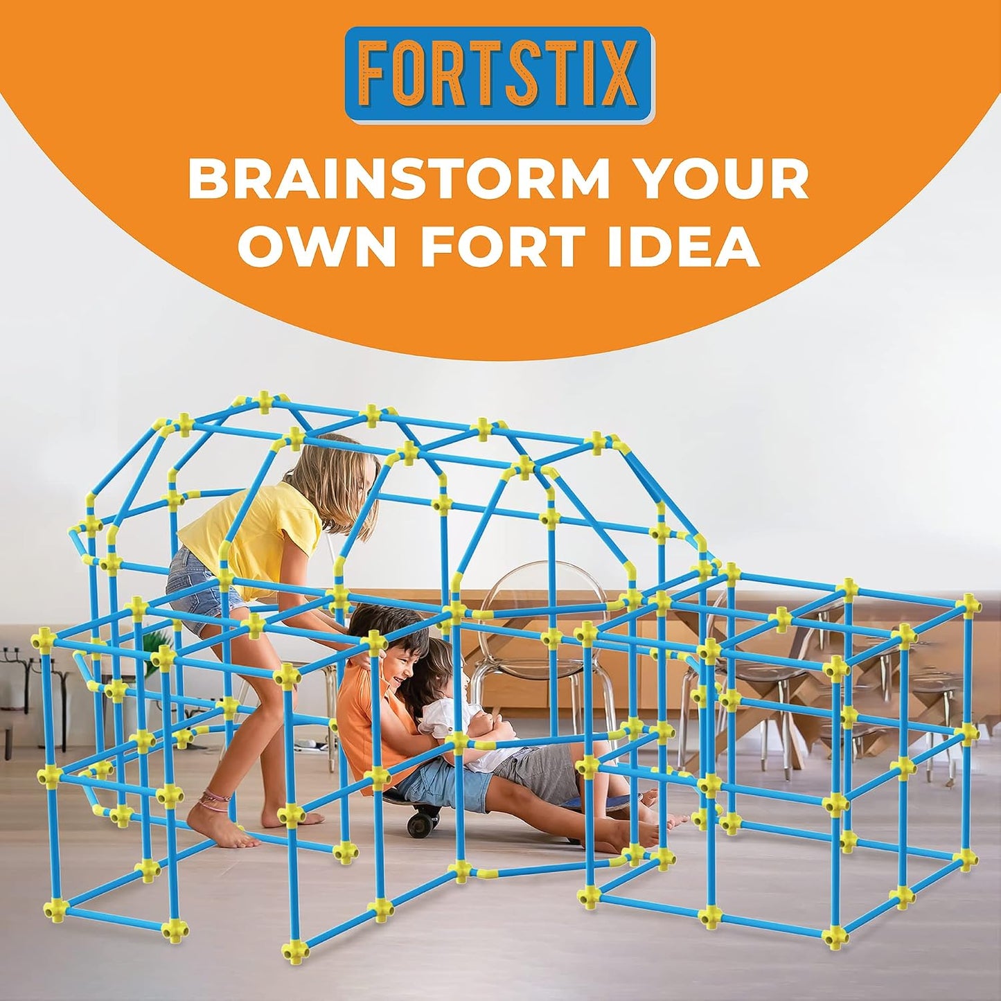 Kit de Construcción de Fuerte para Niños 180 piezas Juego de Juguet...