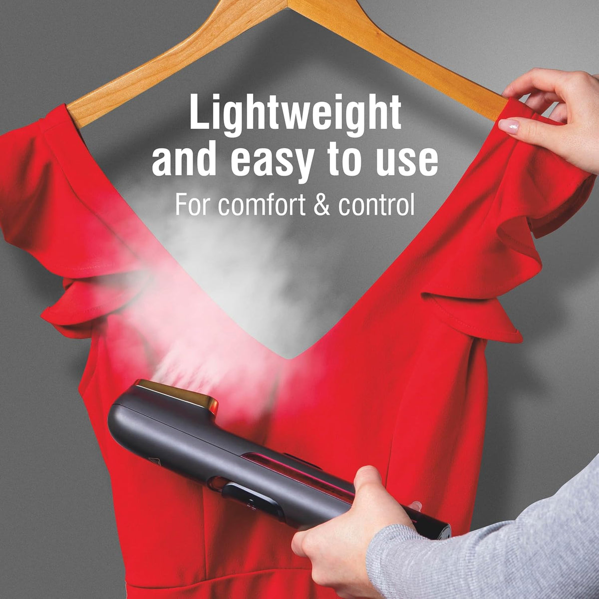 CHI Vapor de mano para ropa, 800 vatios, color negro | Removedor de...