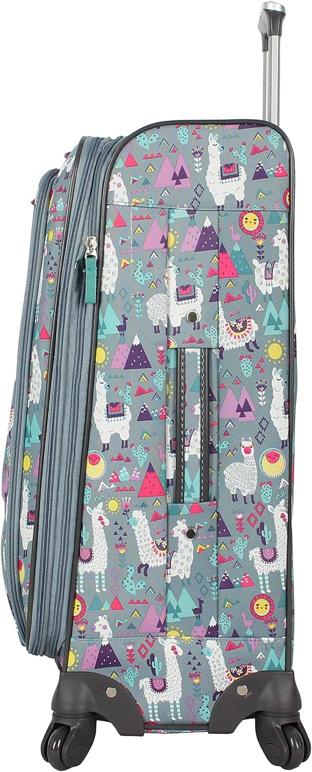 Lily Bloom - Equipaje con diseño estampado de 24 pulgadas, maleta s...
