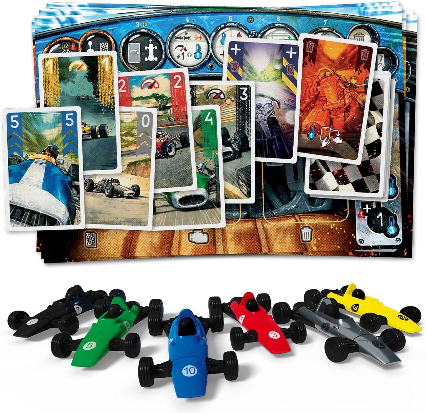 Asmodee HEAT: Pedal to the Metal - Juego de mesa intenso de carrera...