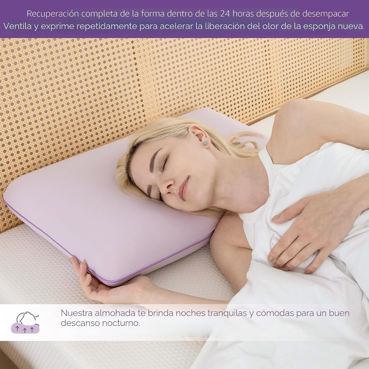 EGOHOME Almohada de espuma viscoelástica de gel refrescante, diseño...