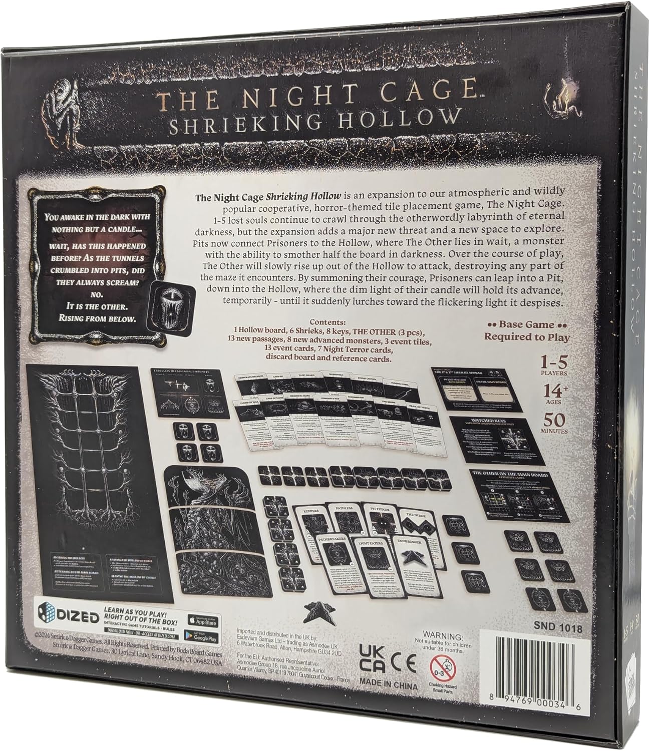 The Night Cage Expansion The Shrieking Hollow de Smirk & Dagger - J...