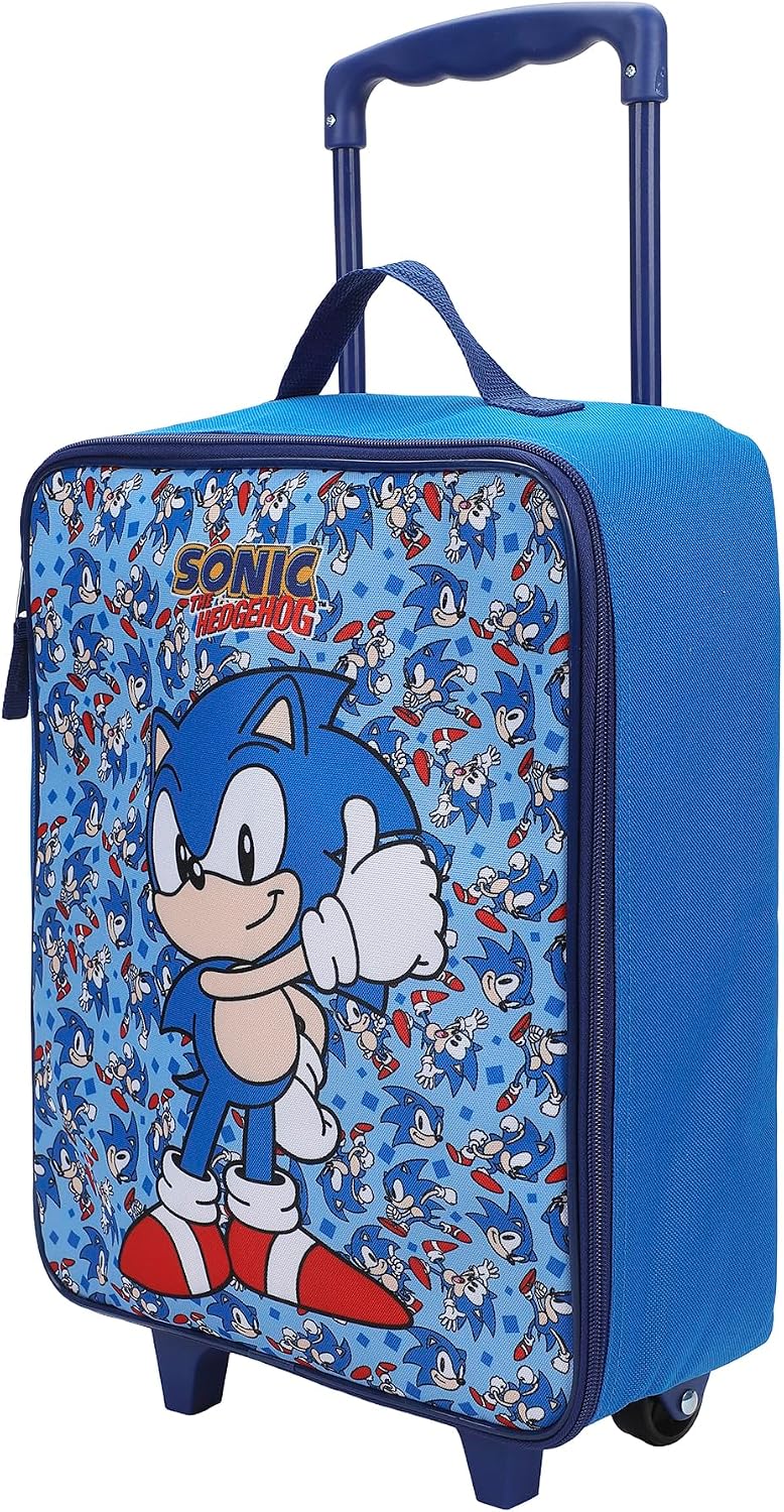 Bioworld Sonic The Hedgehog Thumbs Up - Equipaje de 14 pulgadas, co...
