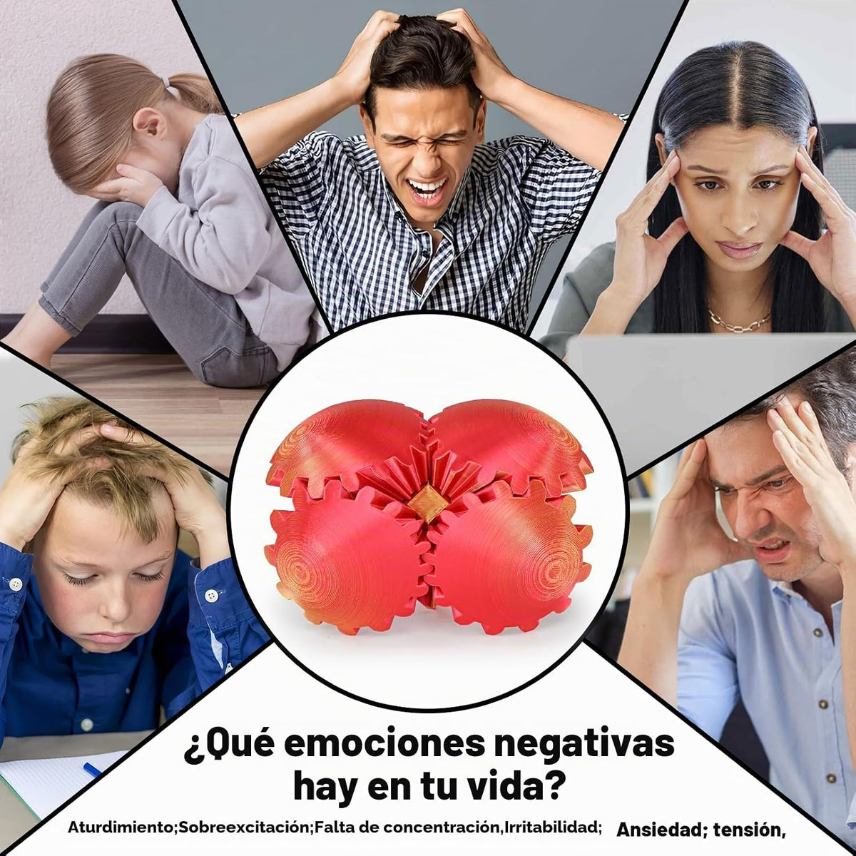 Bola de engranajes esférica 3D impresa, bola giratoria o cubo, jugu...