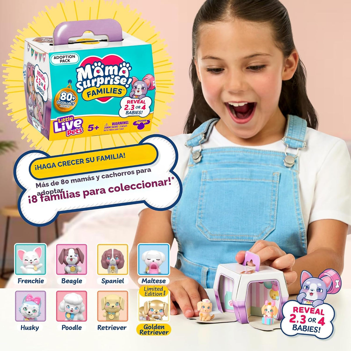 Little Live Pets Mama Surprise Families Pet Vet Playset, Set de Jue...