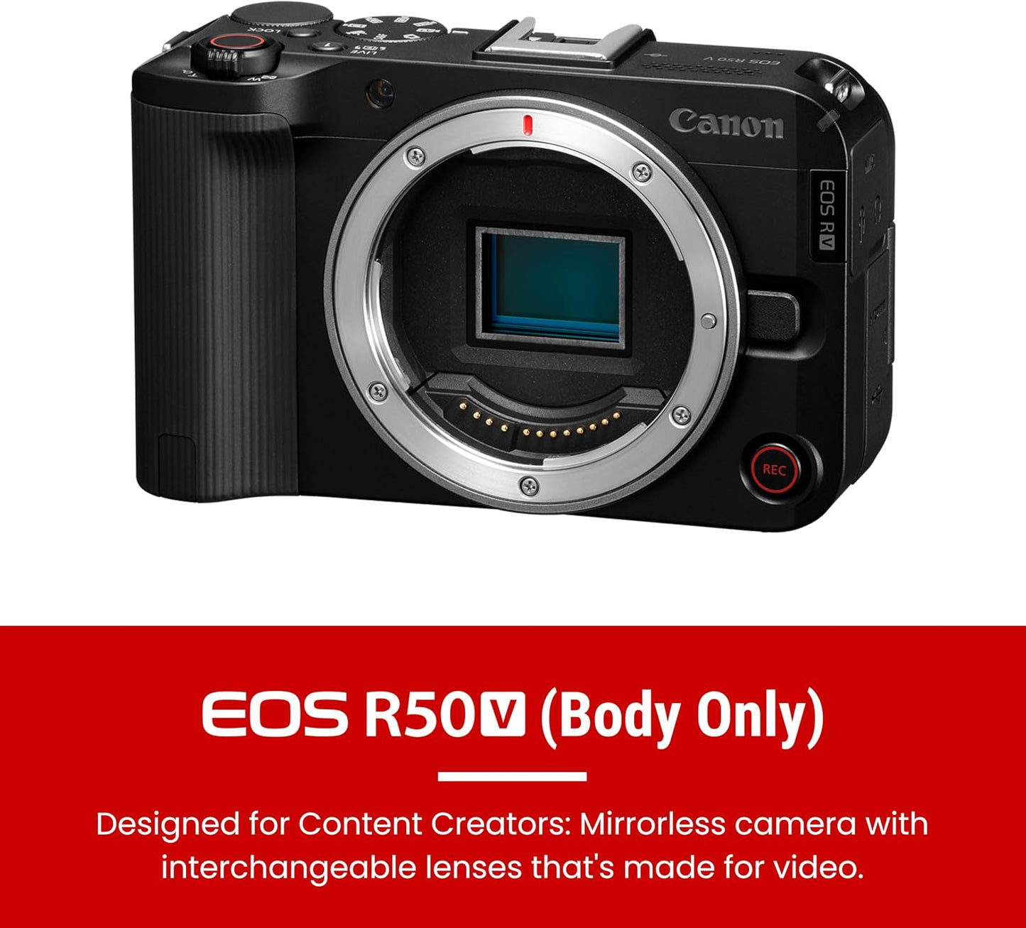 Cámara Canon EOS R50 V sin espejo (solo cuerpo) \u2013 Cámara digit...