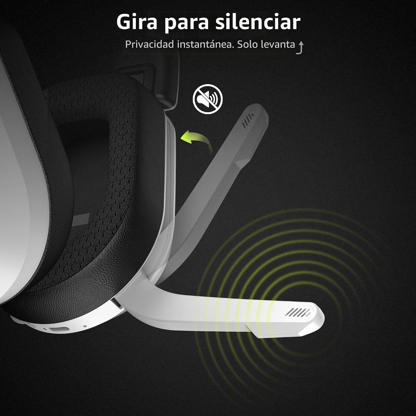 Acer Auriculares inalámbricos para juegos para PS5, 2.4 GHz y Bluet...