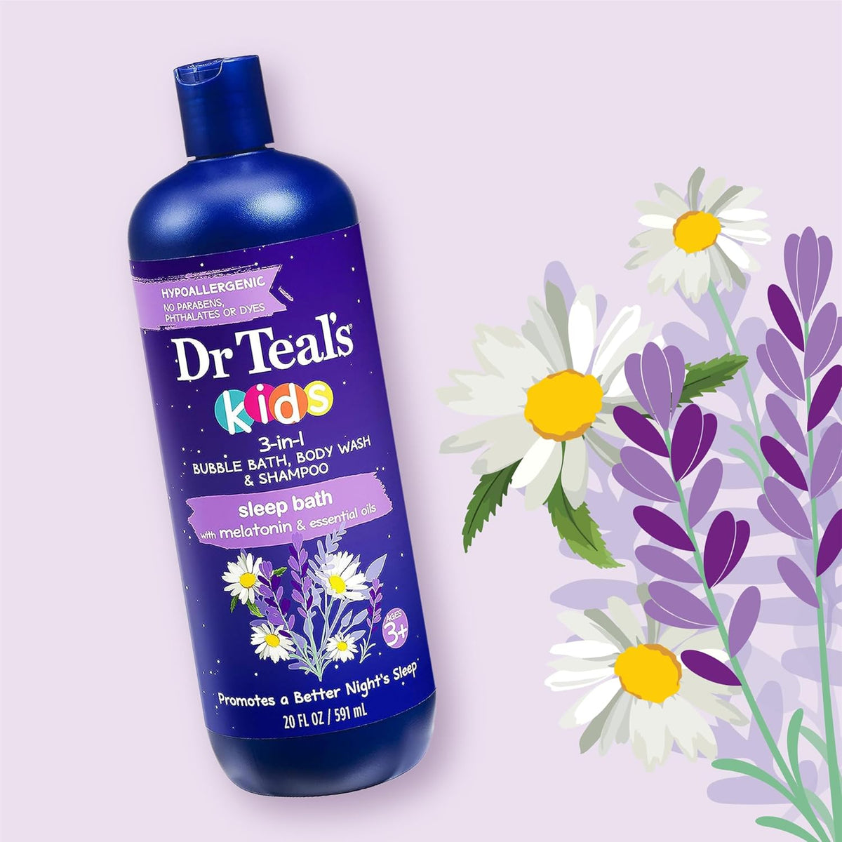 Dr Teal's - Aerosol para dormir con melatonina y mezcla de acei...