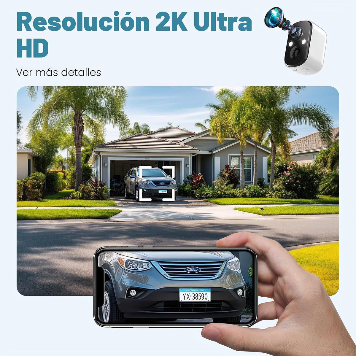 Techage Cámaras de seguridad inalámbricas para exteriores, cámaras...