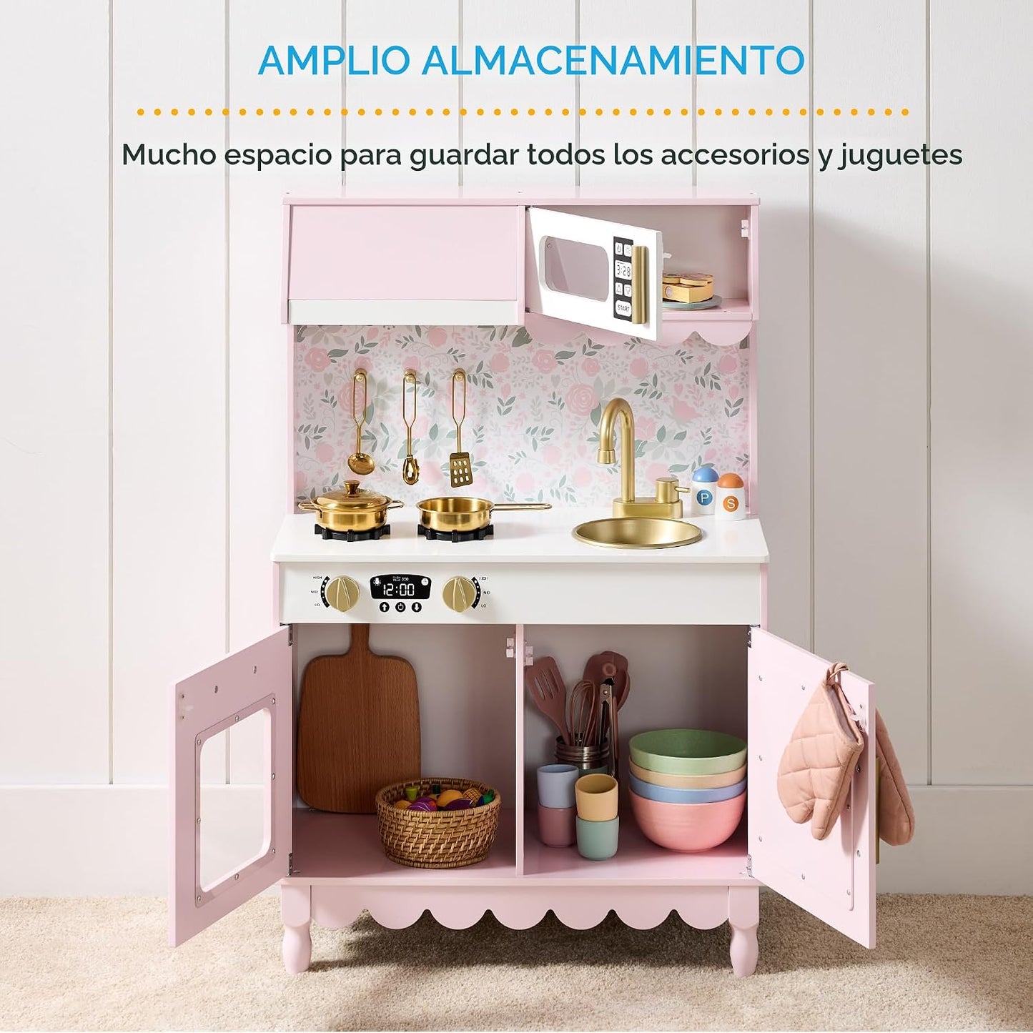 Best Choice Products - Juguetes de madera para niños, cocina de sim...