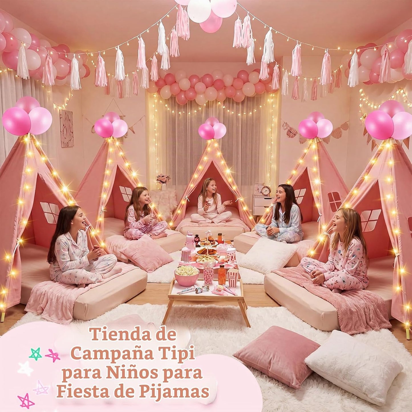 Lemosae - Paquete de 2 tiendas de campaña para niños, tipi, para fi...