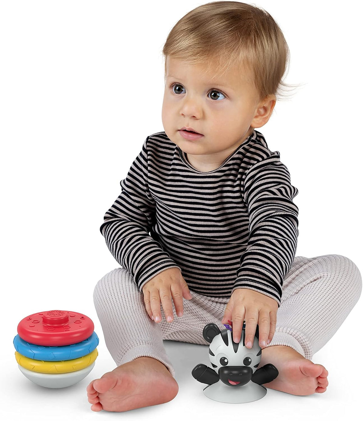 Baby Einstein Stack &amp; Wobble Zen - Juguete mordedor sin BPA par...