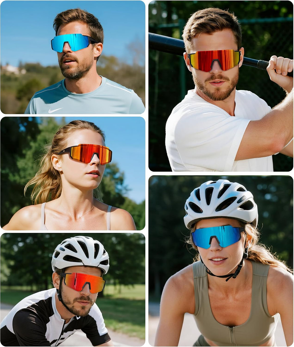 STORYCOAST Gafas de sol deportivas polarizadas para hombres y mujer...