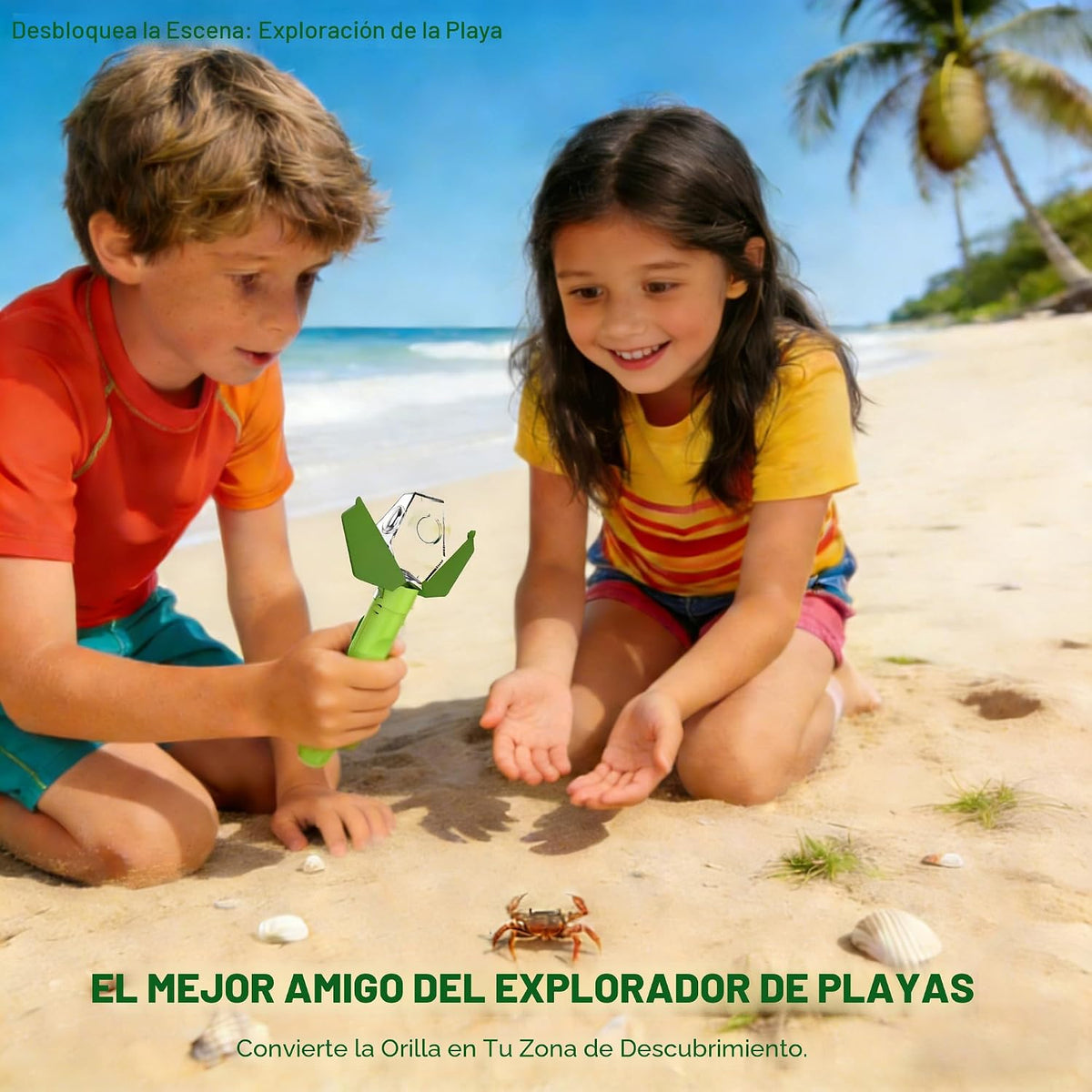 2 atrapasadores de insectos para niños con lupa 6X, juguetes educat...