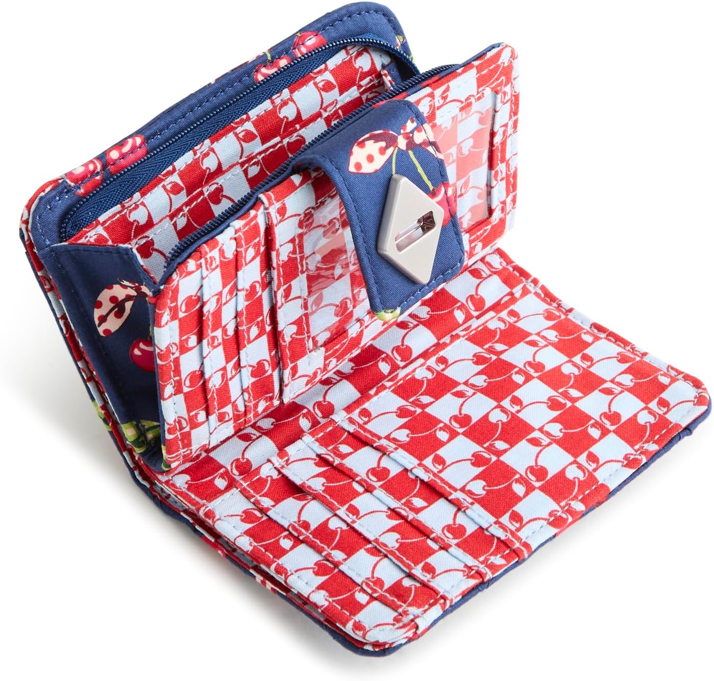 Vera Bradley Cartera pequeña con cierre giratorio, Recogida de Cere...