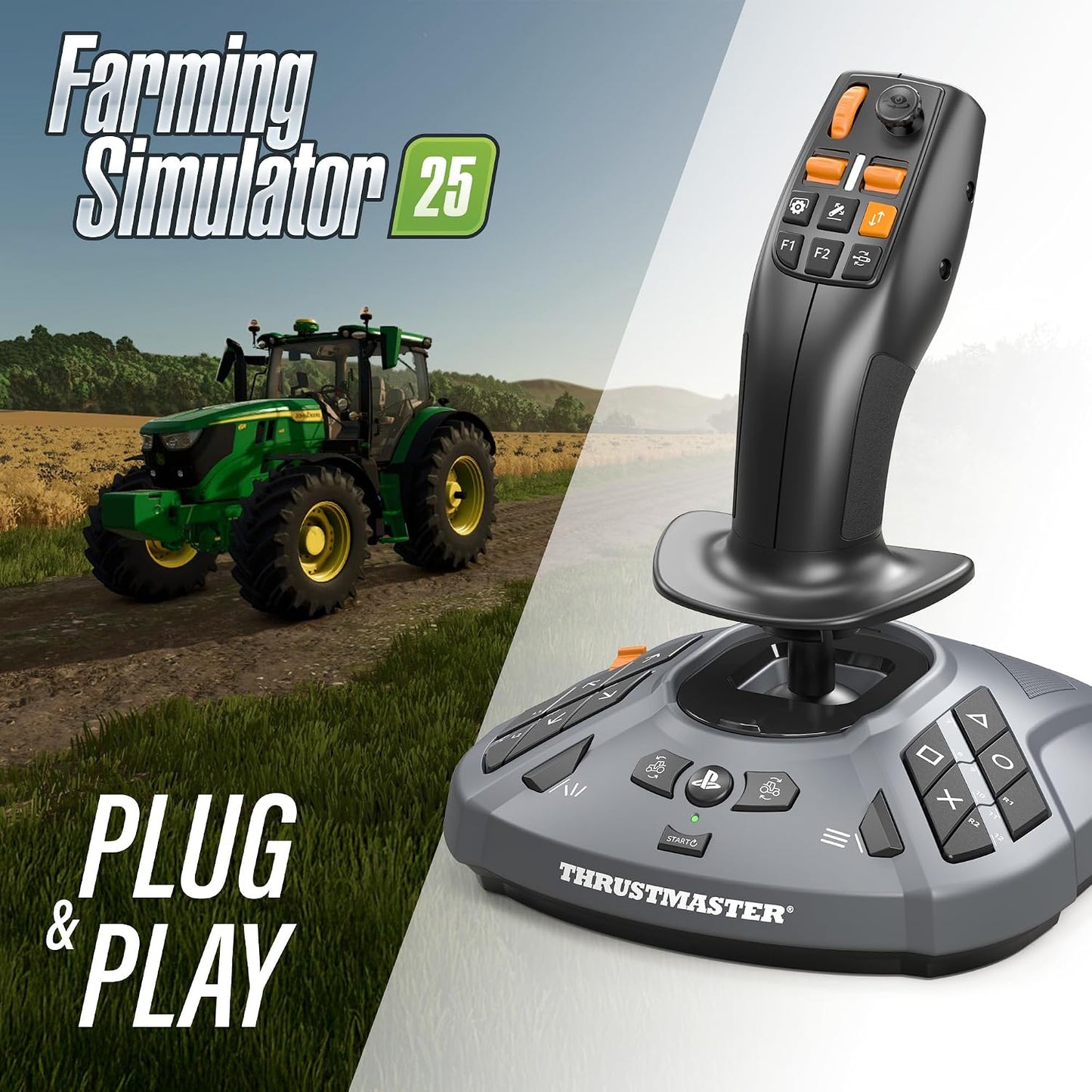 Thrustmaster SimTask FarmStick, Joystick Multifuncional para Simula...