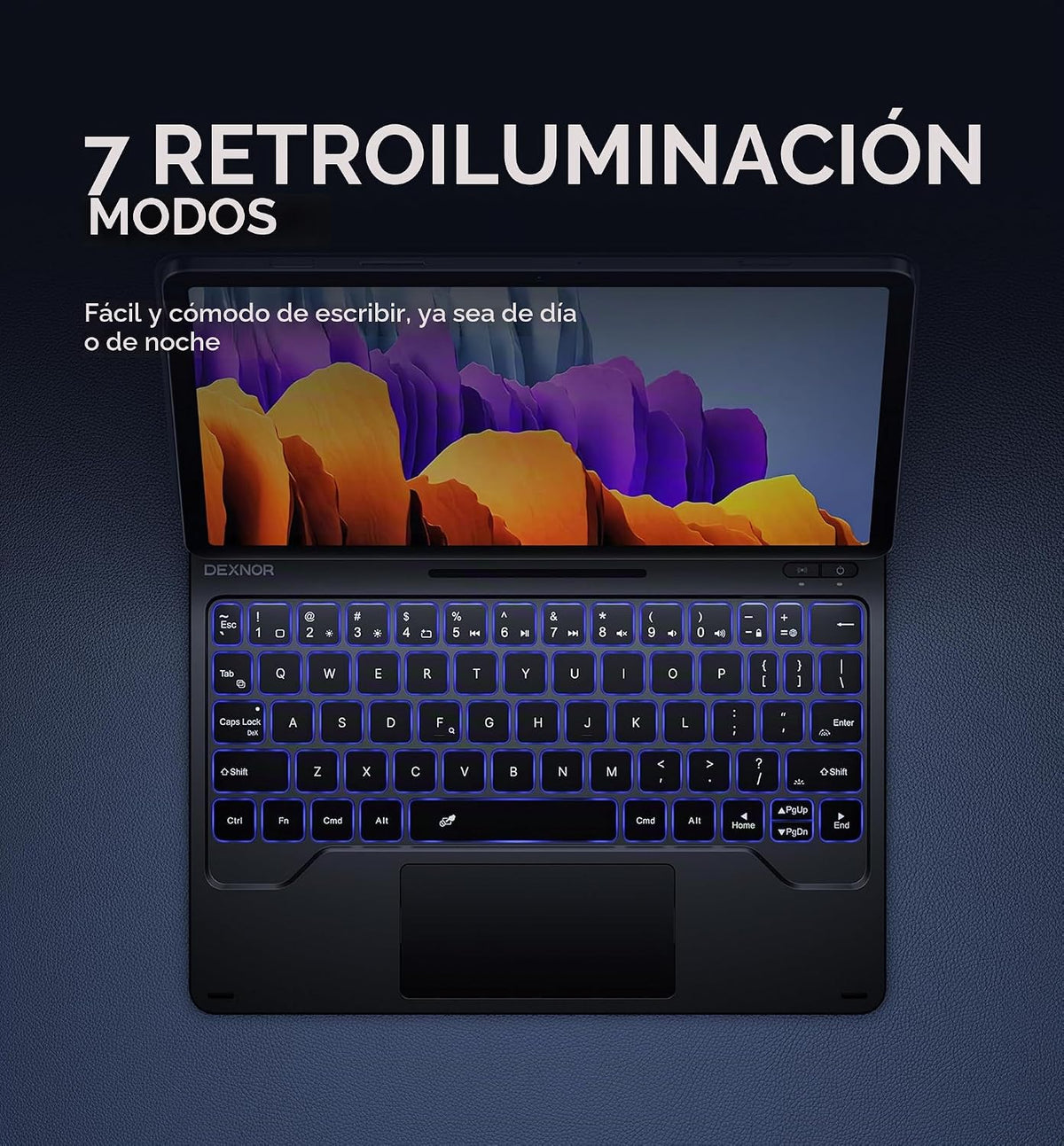 Dexnor Para Samsung Galaxy Tab S8\/S7 Funda Con Teclado Soporte Mag...