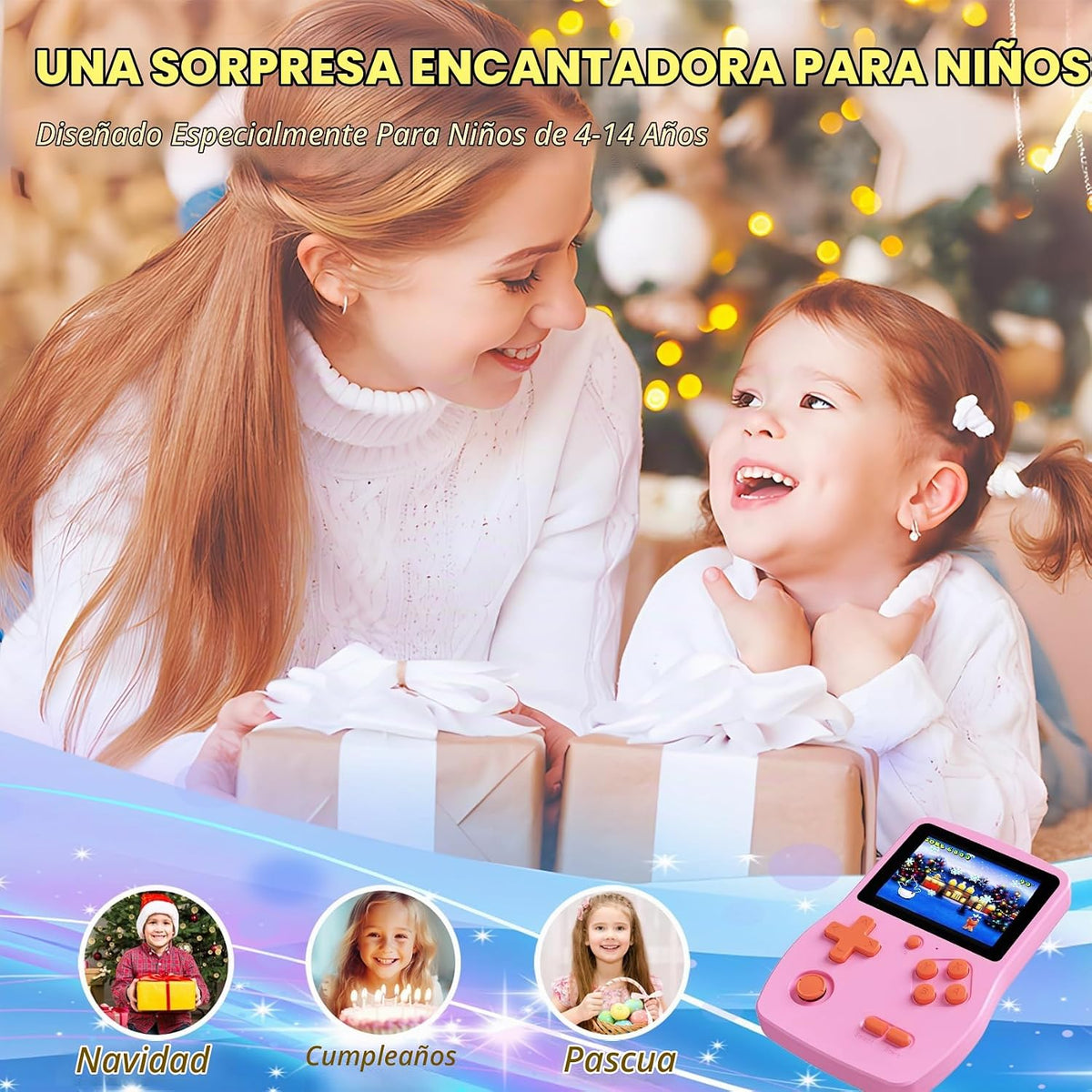 Juego de mano de 32 bits para niños precargado 139 videojuegos retr...