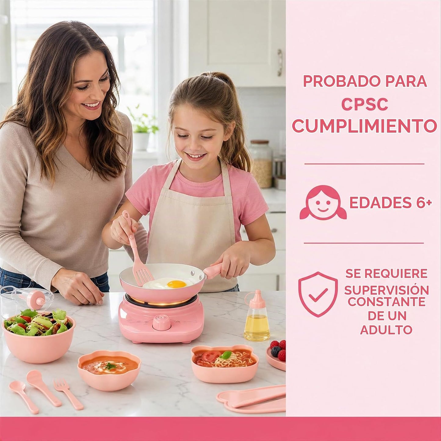 Juego de cocina real para niños, juego de cocina real de 60 piezas...