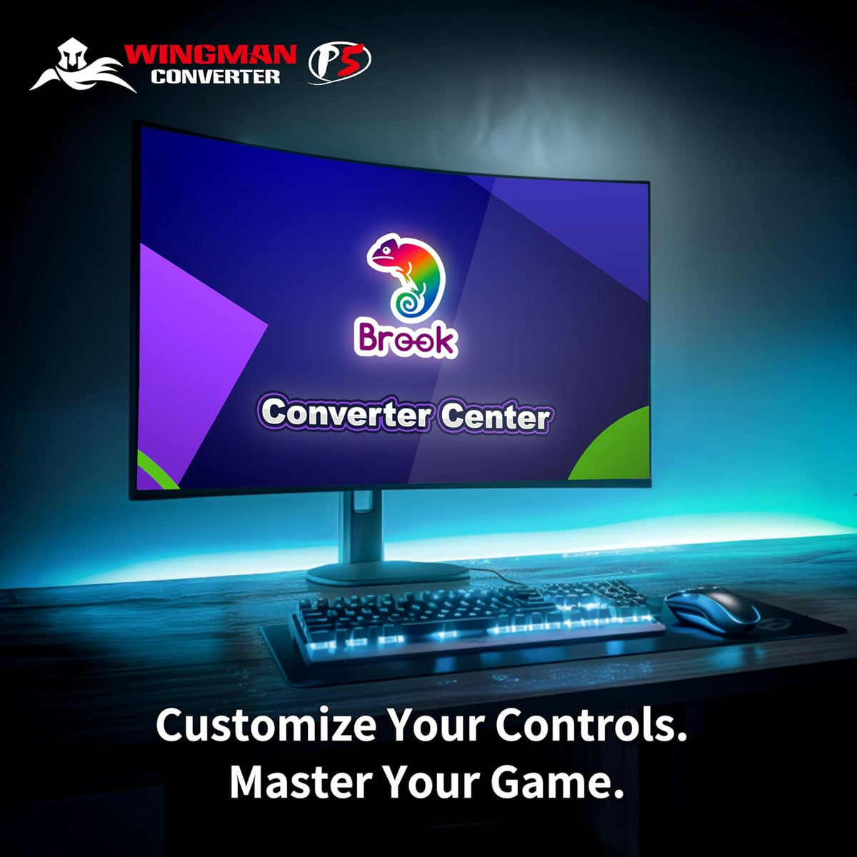 Brook Wingman P5 - Convertidor de controlador de PC P5 P4 con sopor...
