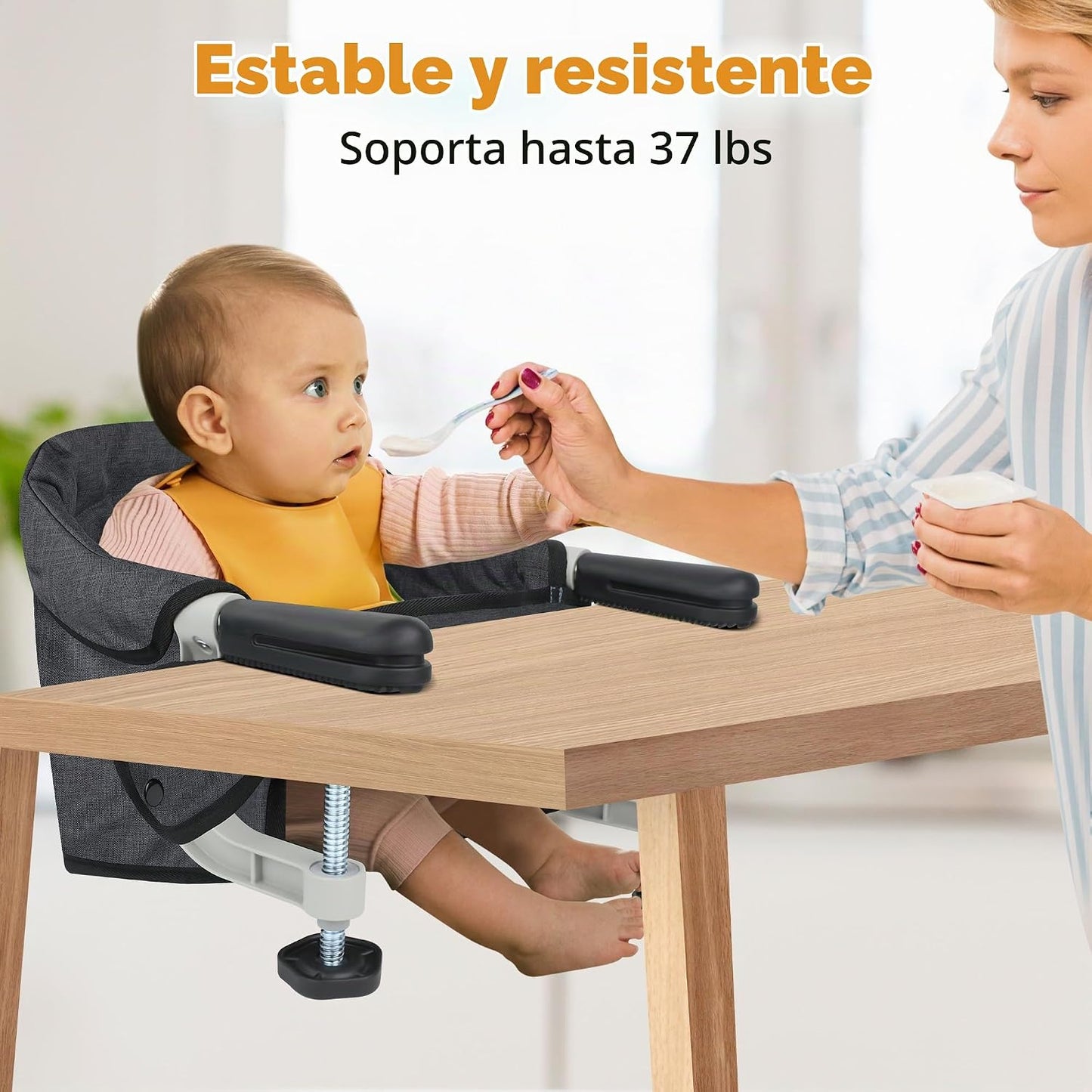 Toogel Gancho para Silla Alta: Silla Alta Portátil y Plegable para...