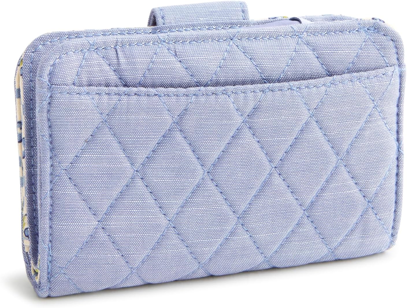 Vera Bradley Cartera pequeña con cierre giratorio, azul Chambray, 5...