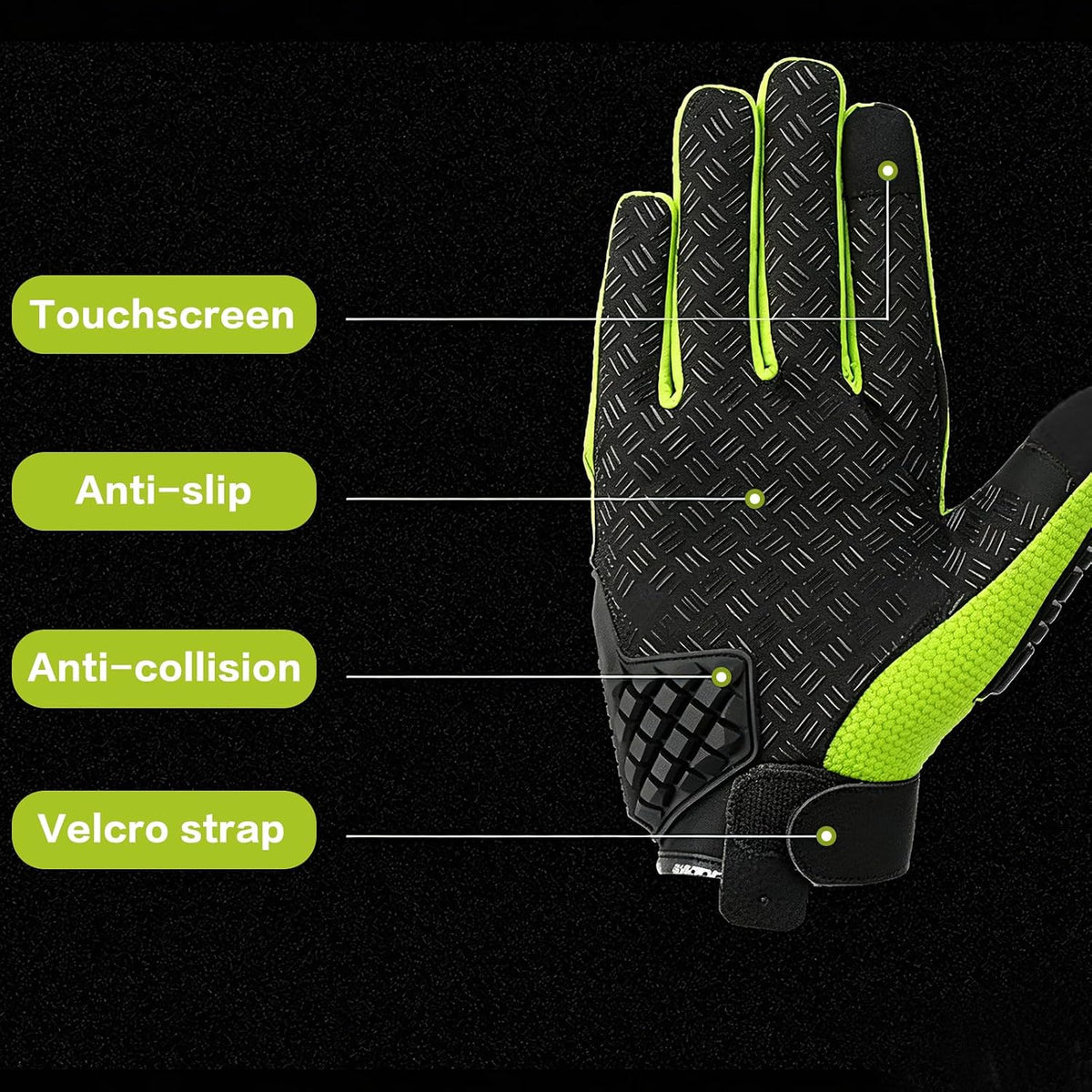 faralite Guantes de motocicleta para hombres y mujeres \u2013 Guant...
