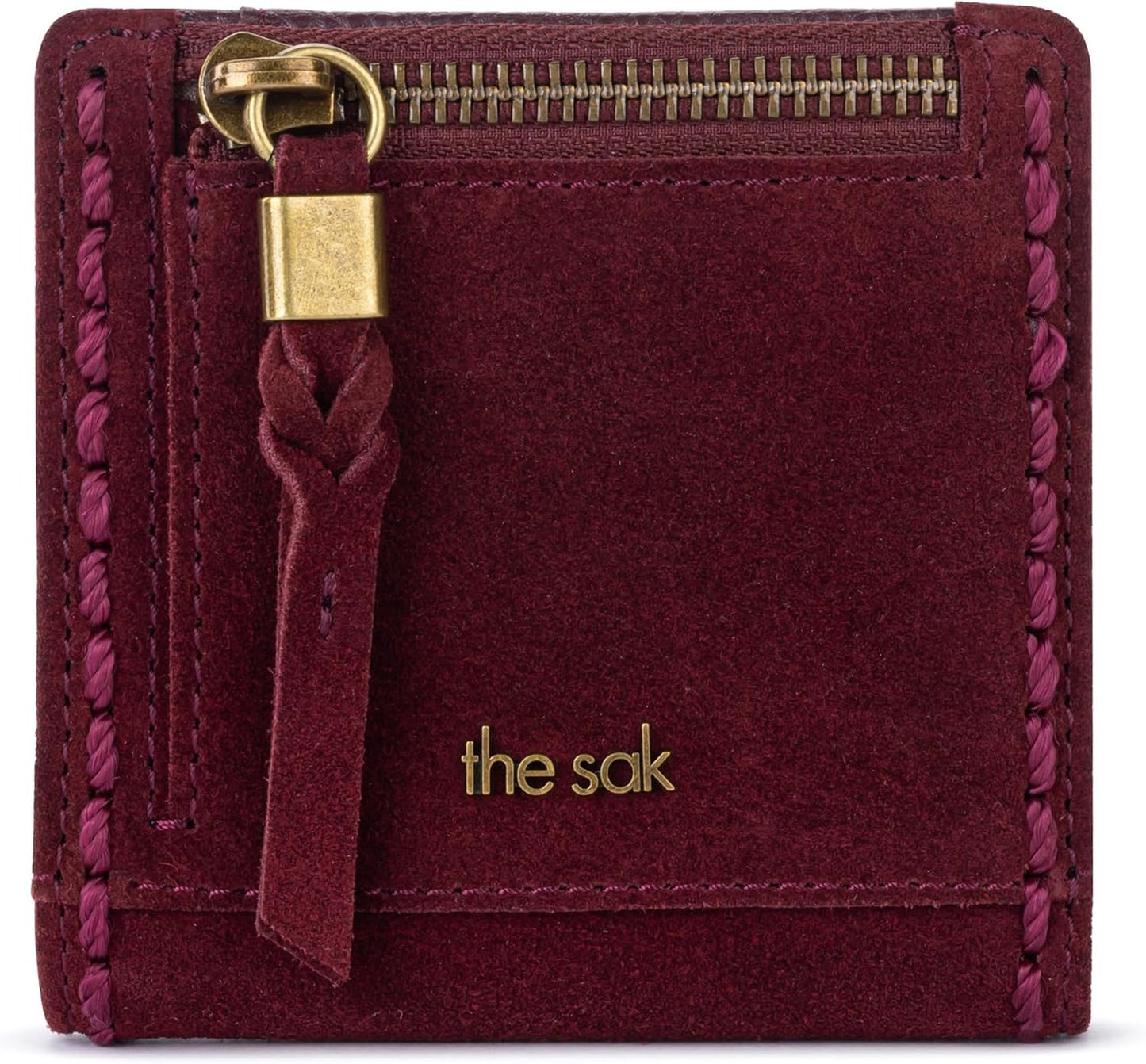 The Sak Mira Small Leather Wallet - Cartera para mujer, cierre a pr...