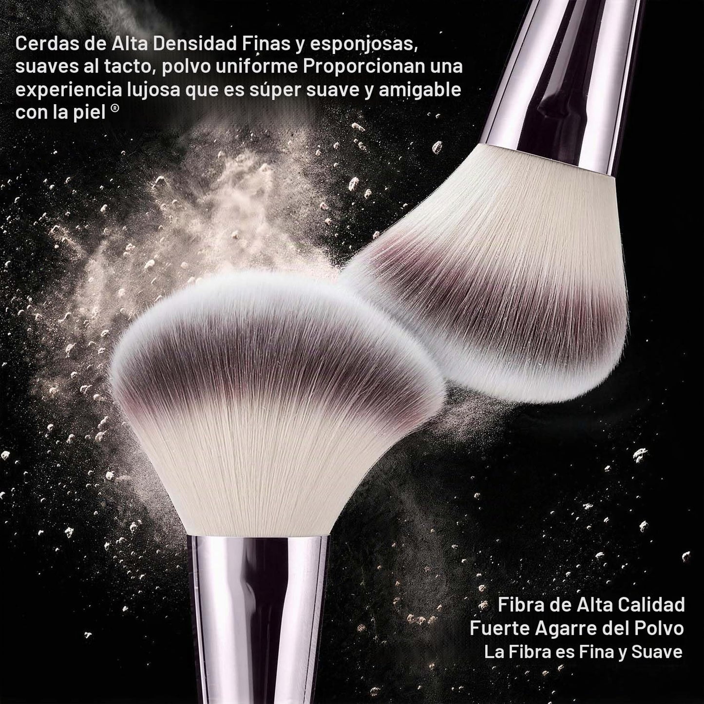 HGHDBT Juego de 55 brochas de maquillaje marrón, kit de maquillaje...