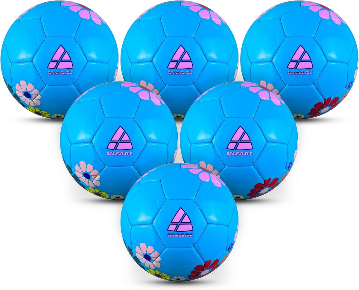 Balón de fútbol Vizari con flores