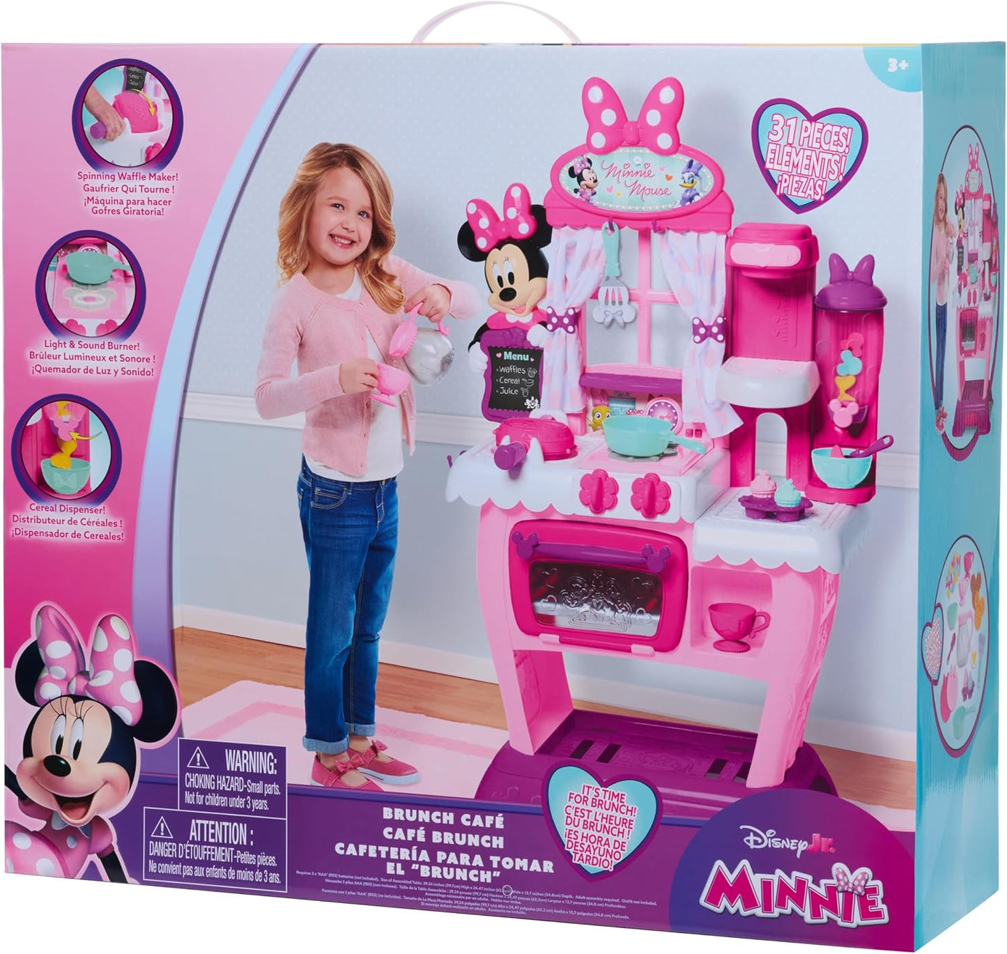 Just Play - Estación de cocina Brunch Cafe de Minnie Mouse de Disne...