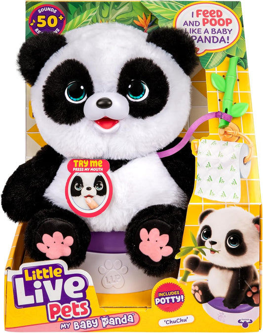 Little Live Pets My Baby Panda - Orinal y bambú incluidos en el set...