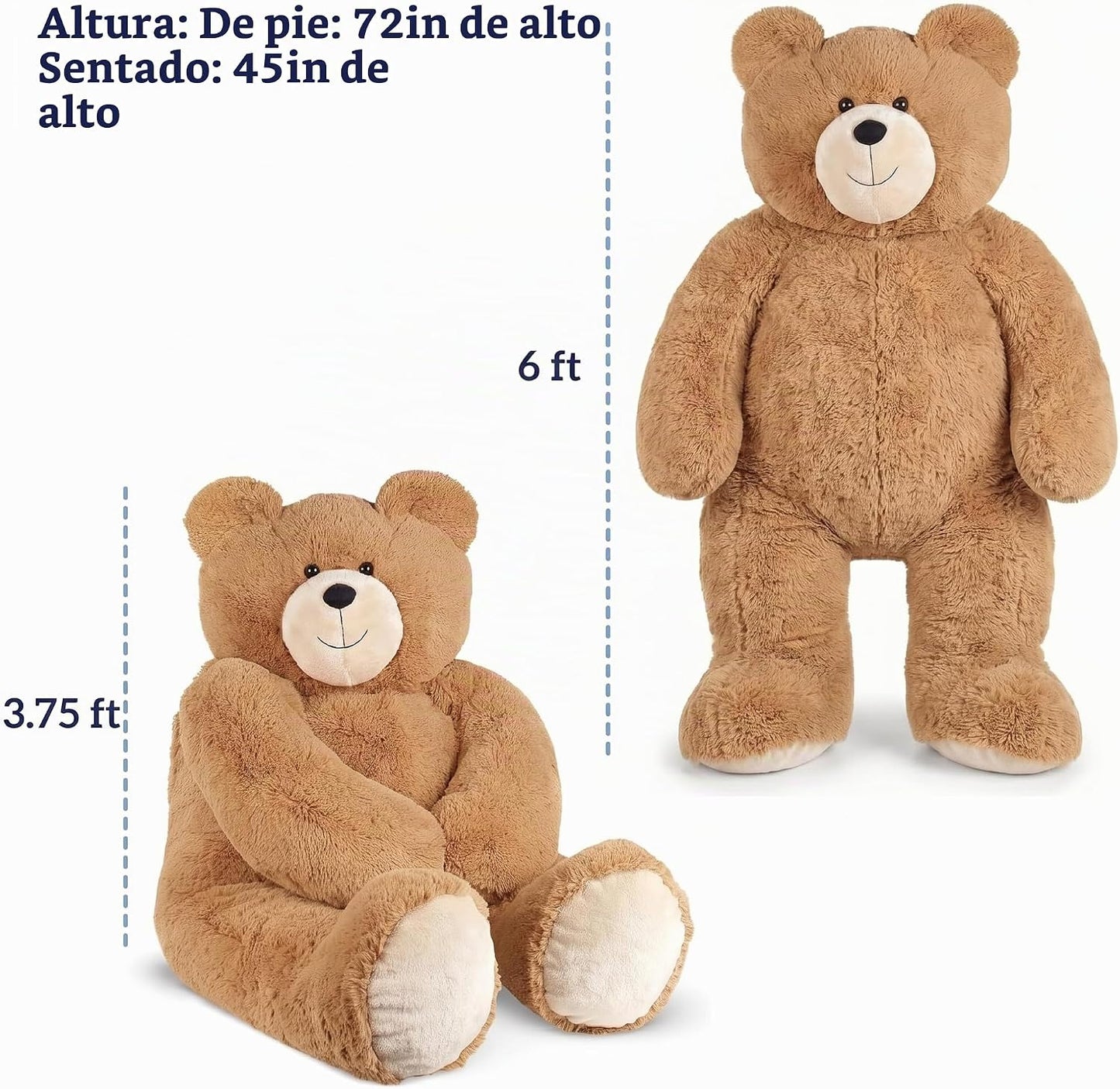 Peluche de la marca Vermont Teddy Bear, modelo Big Bear Sweetheart,...