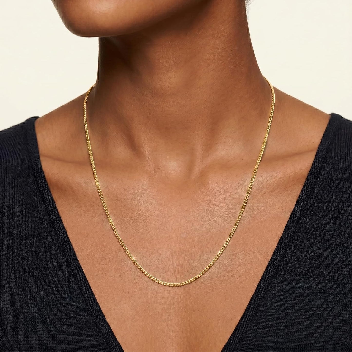 BLThing Collar de cadena de plata de ley S925 para mujer, cadena de...