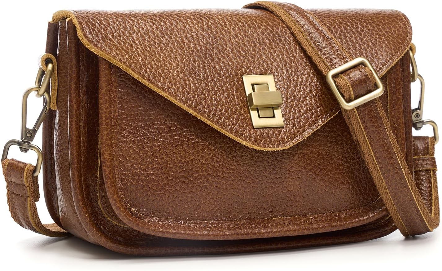 UEIRY Bolsos bandolera de cuero genuino para mujer, bolsos cruzados...