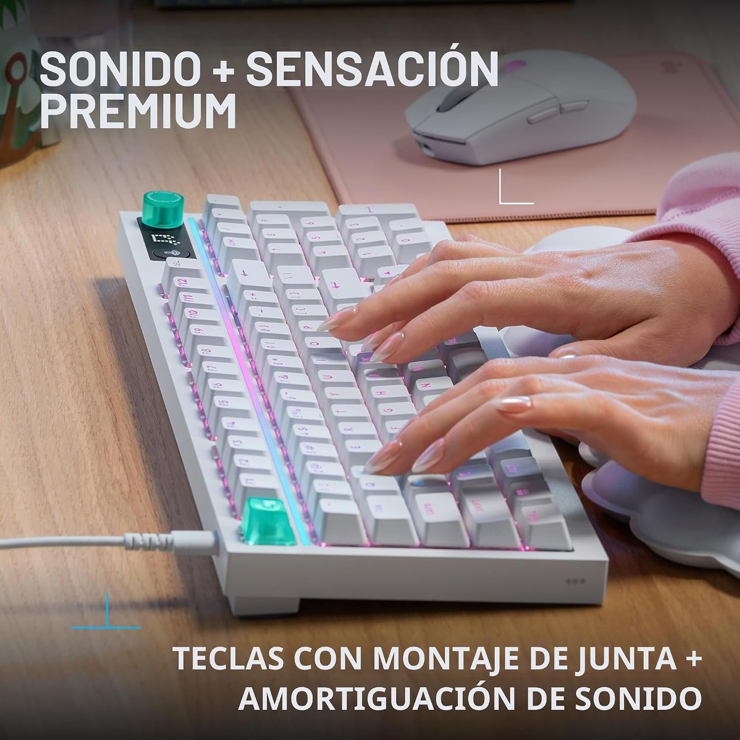 Logitech G Teclado para juegos de 316 x 98, velocidad de informe de...