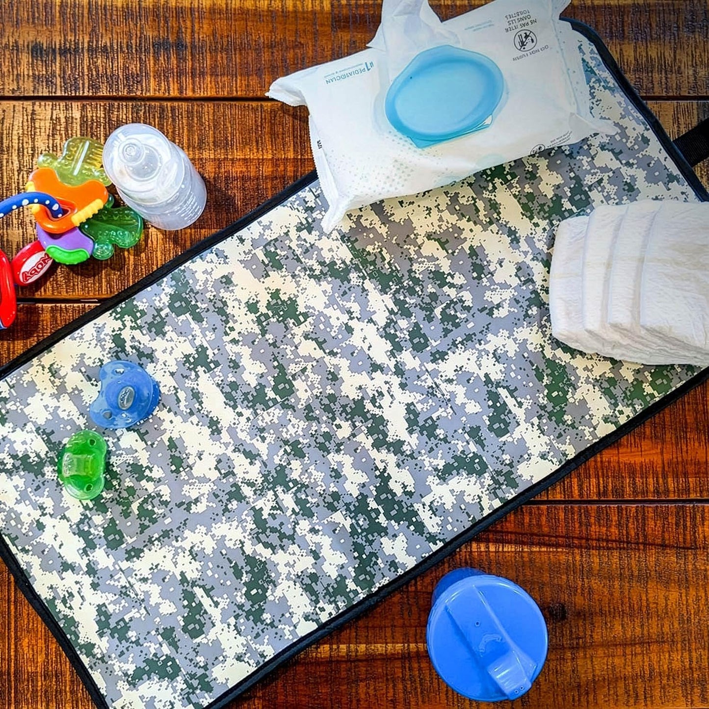 ActiveDoodie Bolsa de pañales para papá para hombre con parches ext...