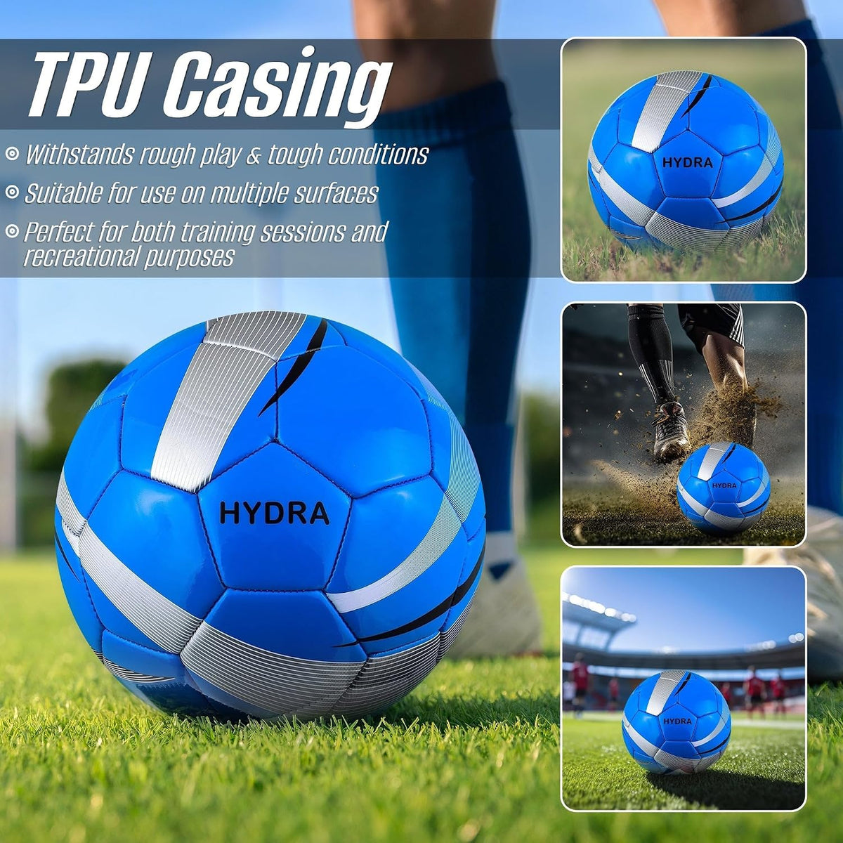 Balón de fútbol Vizari con flores