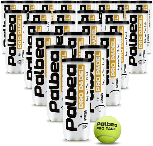 Palbea Pelotas de Padel PRO. 6\/12\/24 Tubos de 3 Pelotas de Pádel...