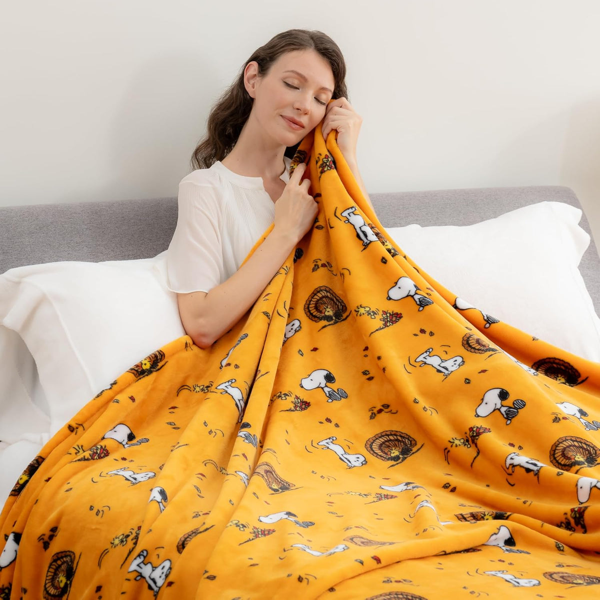 Berkshire Blanket Peanuts® VelvetLoft® - Manta de felpa de Snoopy c...