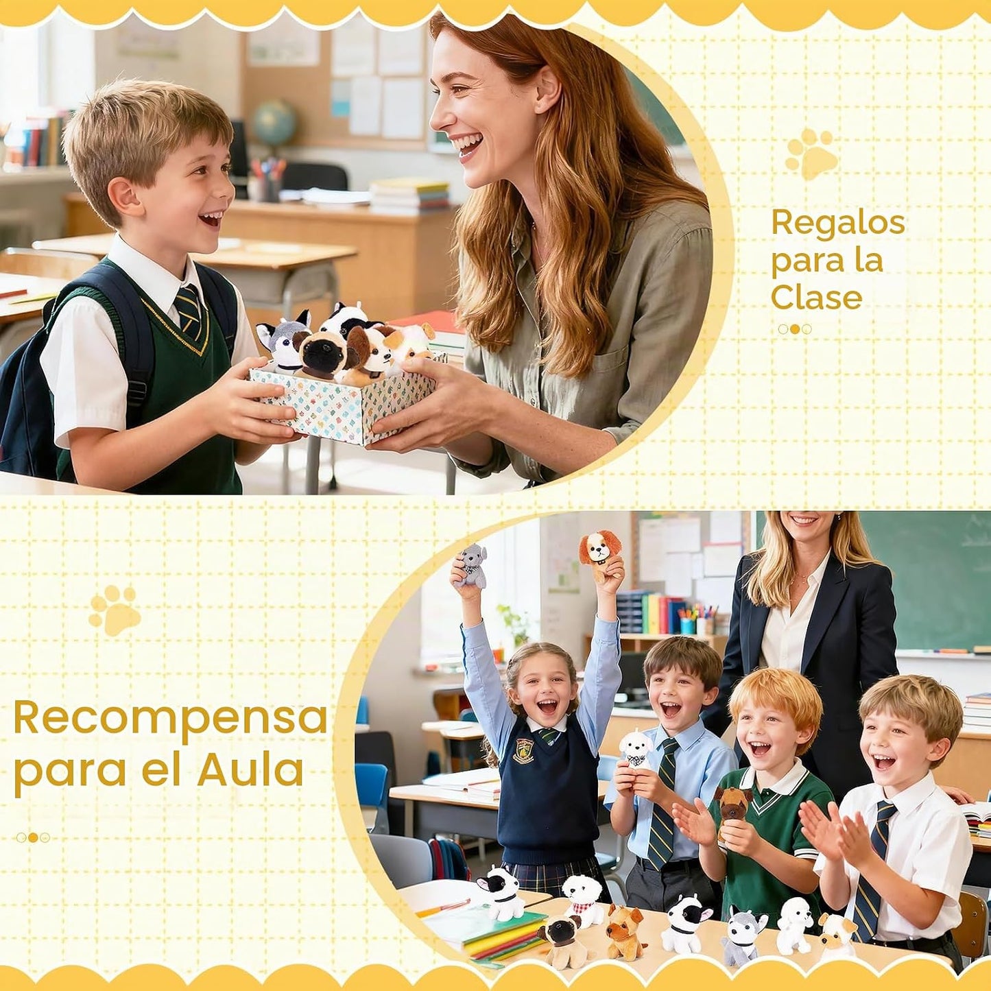 Niceup 24 piezas adoptar una fiesta de cachorros niños Mini perro d...