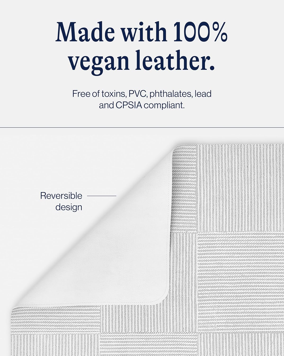 Lalo Splat Mat - Tapete de Cuero Vegano Limpiable de Doble Cara par...