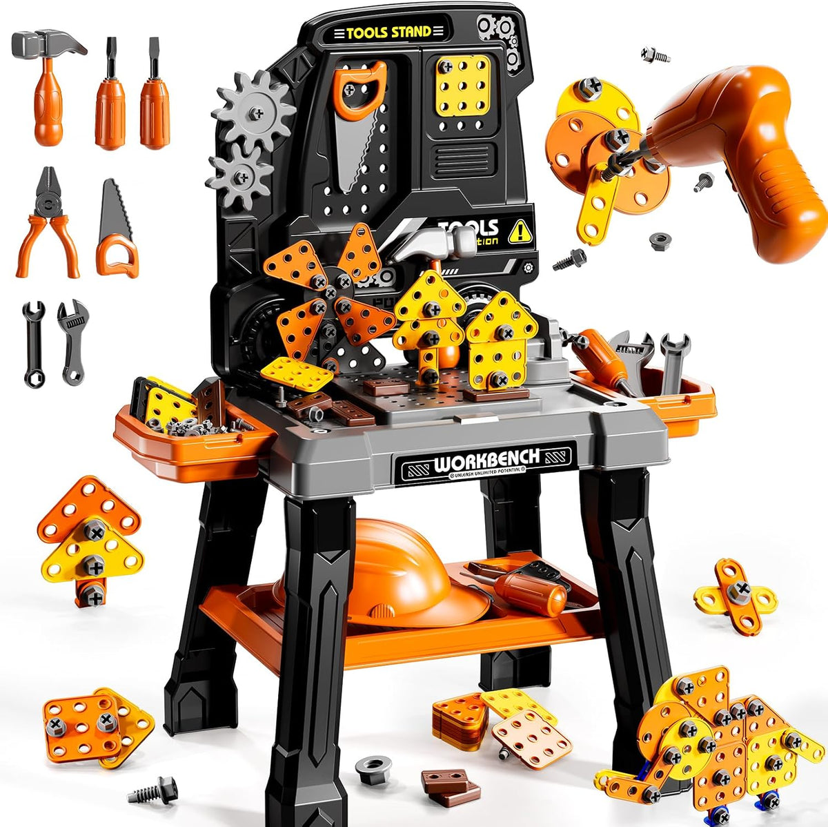 KIZONLY Juego de Juguetes de Herramientas para Niños con Sonido de...