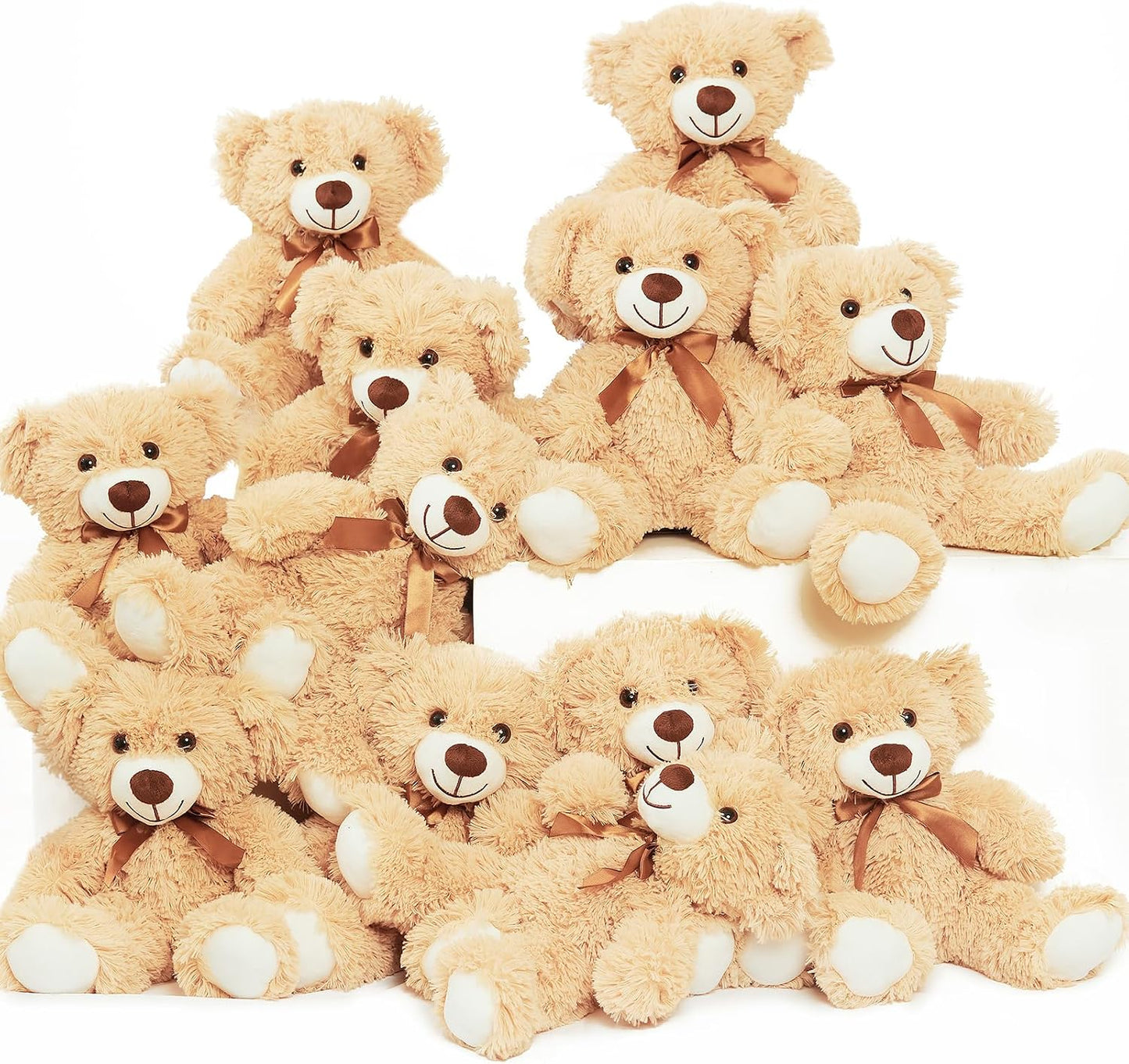 Quaakssi Ositos de peluche a granel, 12 paquetes de osos de peluche...