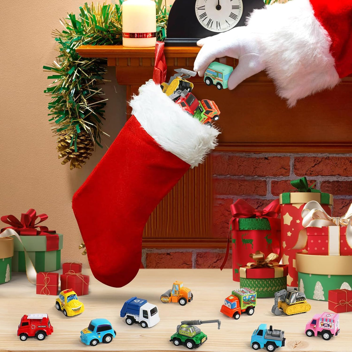 Fajiabao - 18 autos de juguete para niños pequeños | Juego de mini...