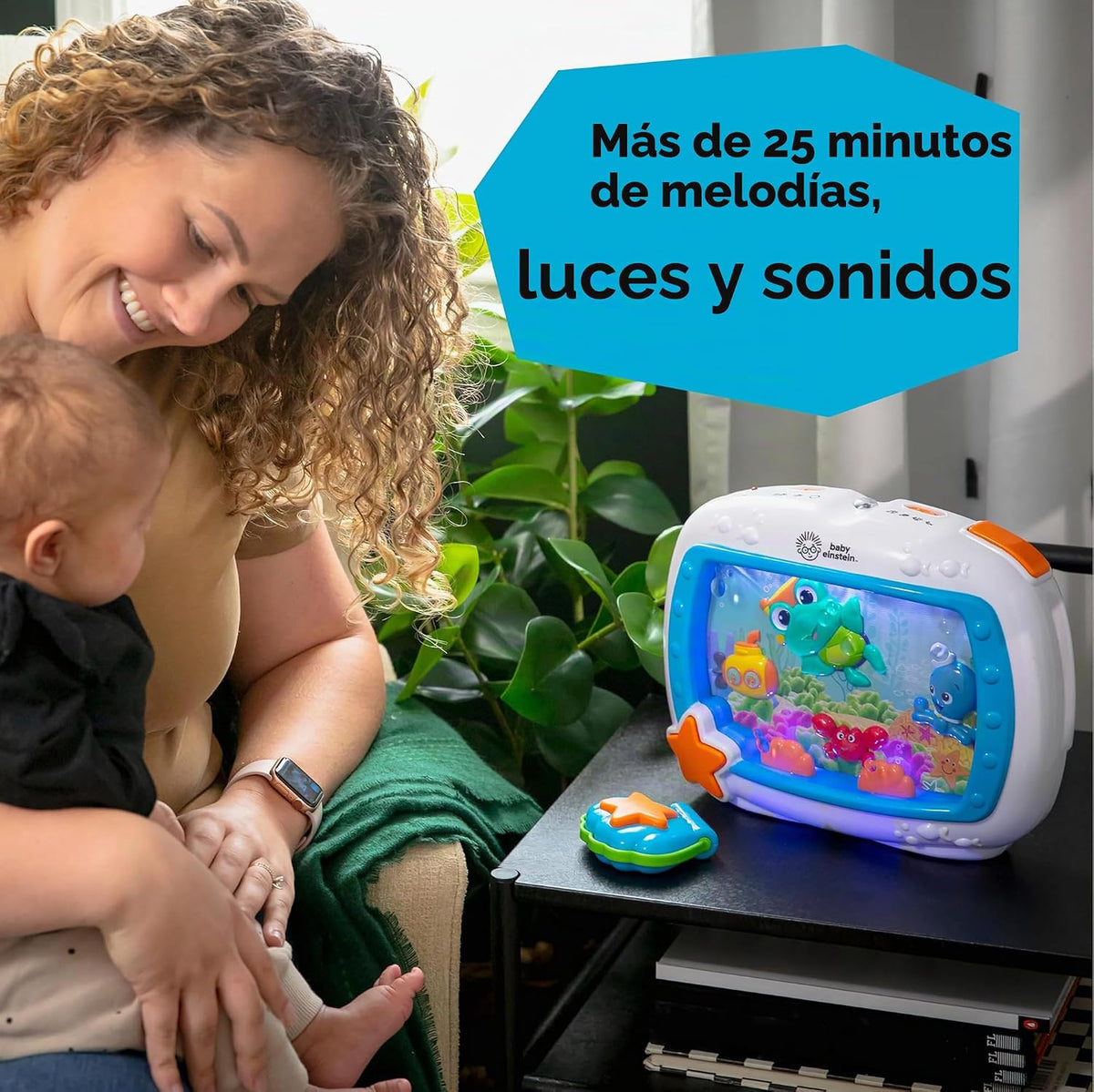 Baby Einstein Sea Dreams - Calmante de juguete con control remoto,...