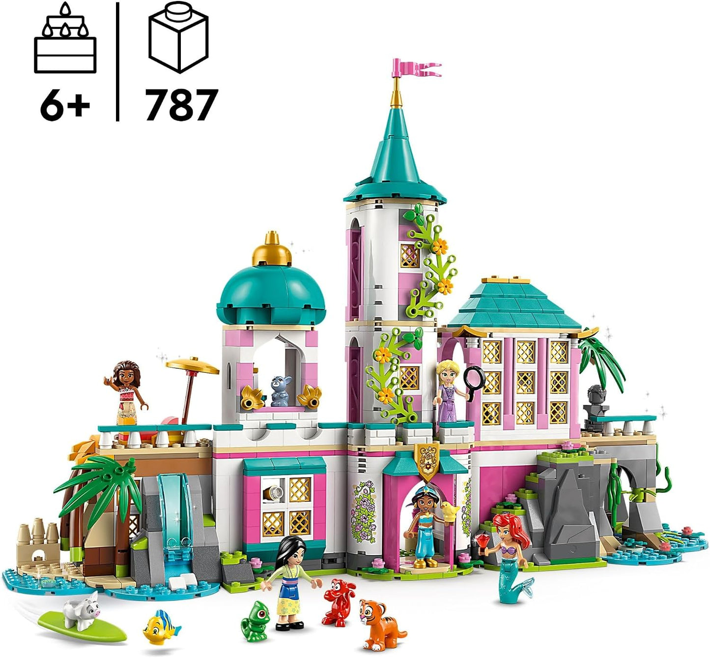 LEGO Disney Princess Castillo y Mascotas Reales Juguetes Infantiles...