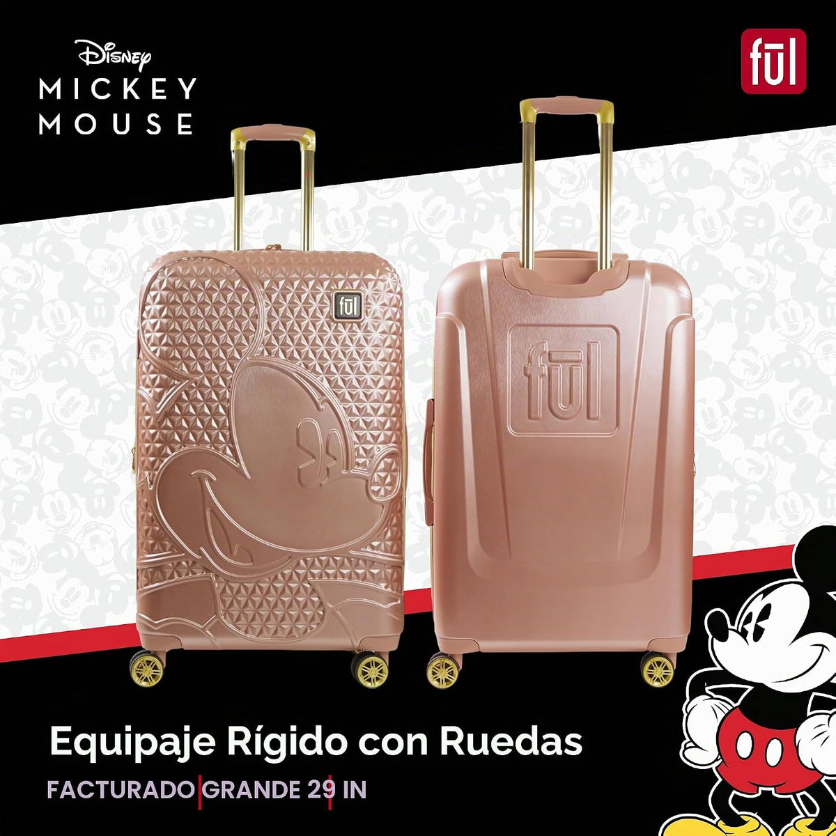 FUL Mickey Mouse Disney - Maleta para niños, color dorado | Equipaj...