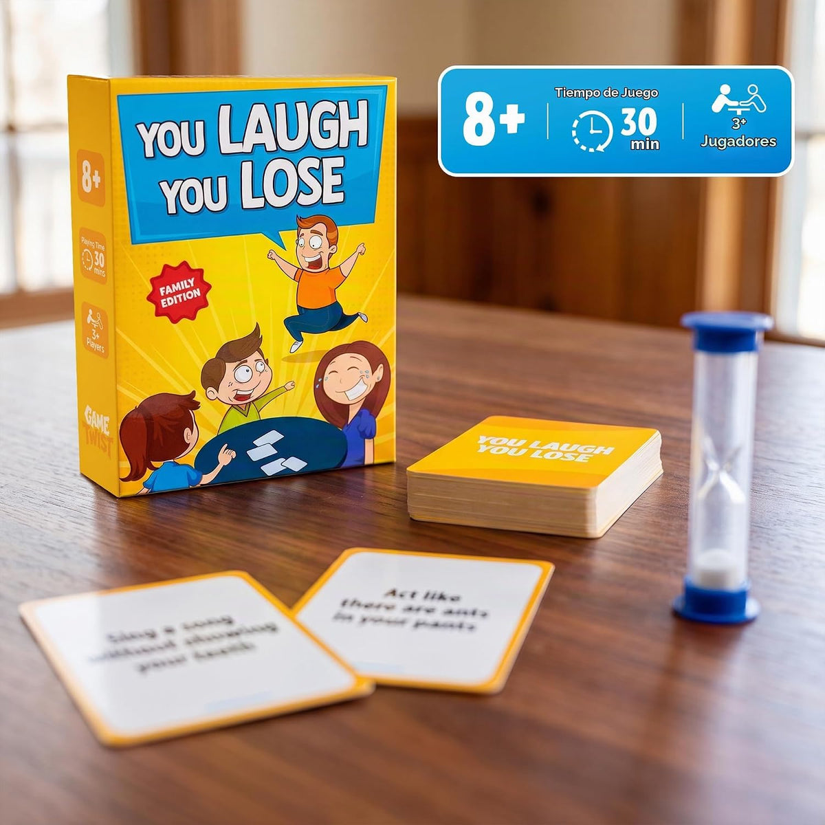 Juego You Laugh You Lose - Juegos de mesa para niños de 8 a 12 años...